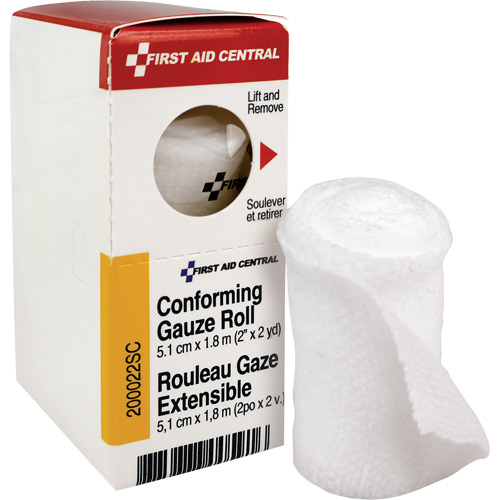 SmartCompliance&reg; Refill Conforming Stretch Gauze Bandage, Roll, 6' L x 2" W, Sterile, Medical Device Class 1 MAS Chibougamau
