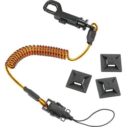 Squids 3151 Coil Lanyard Swivel Hook and Detachable Loop MAS Chibougamau