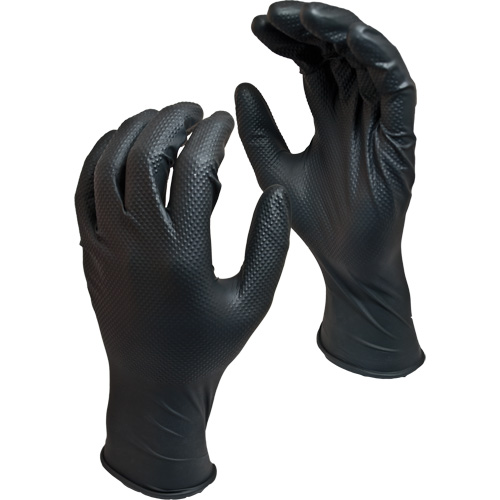 Gants jetables biod&eacute;gradables Green Monkey, Petit, Nitrile, 8 mils, Sans poudre, Noir MAS Chibougamau