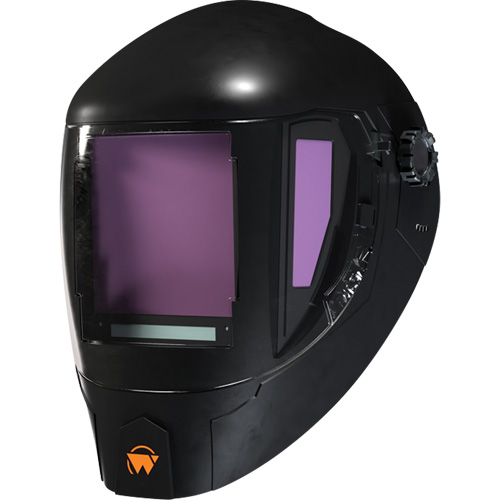 ArcOne&reg; Orbit Welding Helmet, 6" L x 4" W View Area, 3 - 13 Shade Range, Black MAS Chibougamau