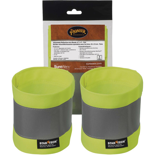 141A High-Visibility Adjustable Armbands MAS Chibougamau