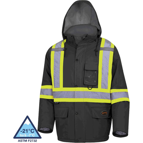 5031BK Manteau de s&eacute;curit&eacute; matelass&eacute; imperm&eacute;able, Noir, Petit MAS Chibougamau