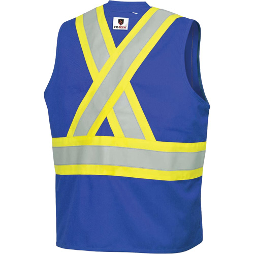 7730 FR-Tech&reg; Flame-Resistant Arc Safety Vest, Small, Royal Blue, 10 cal/cm² MAS Chibougamau