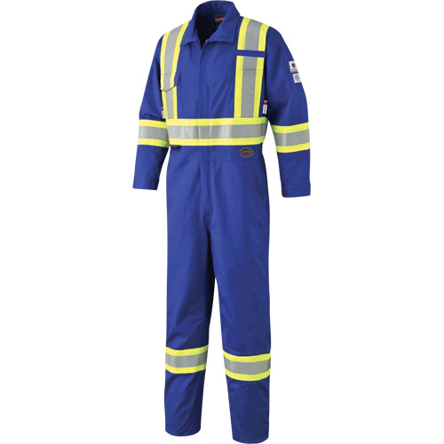 7704 Combinaison &agrave; haute visibilit&eacute; FR-Tech, Taille 42, Bleu royal, 10 cal/cm²/9,7 cal/cm² MAS Chibougamau