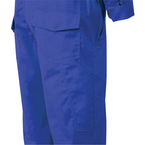 7706T Combinaison ignifuge FR-Tech avec fermetures &agrave; glissi&egrave;re aux jambes, Taille 40 (grand taille), Bleu royal, 9,7 cal/cm² MAS Chibougamau