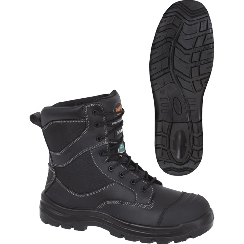 1050 Bottes de s&eacute;curit&eacute; composites noires, Cuir, Taille 14, Imperm&eacute;able MAS Chibougamau