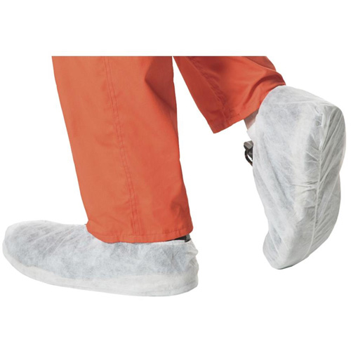 2022 Disposable Shoe Covers, One Size, Polypropylene, White MAS Chibougamau