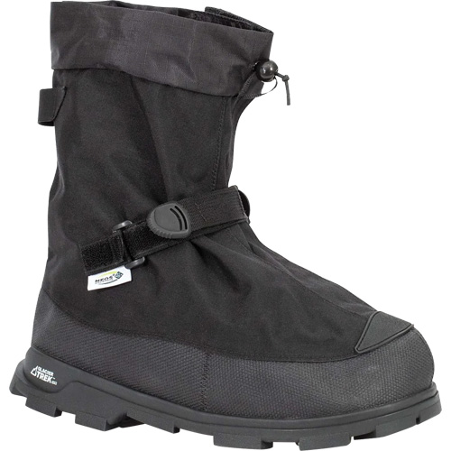 Voyager Glacier Trek Cleats Overshoes with Heels, Nylon/Polyurethane, Buckle, Fits Men's 5 - 6.5/Women's 6 - 8 MAS Chibougamau