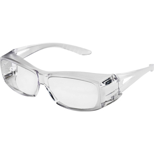 X350 Lunettes de s&eacute;curit&eacute; OTG, Lentille Transparent, Anti-&eacute;gratignures, ANSI Z87+/R&eacute;pond ou surpasse la norme CSA Z94.3 MAS Chibougamau