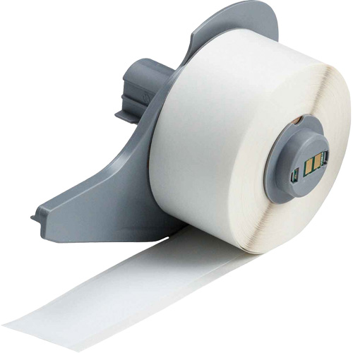 Ruban adh&eacute;sif permanent toutes saisons pour &eacute;tiquettes, Vinyle, Blanc, Largeur de 1" MAS Chibougamau