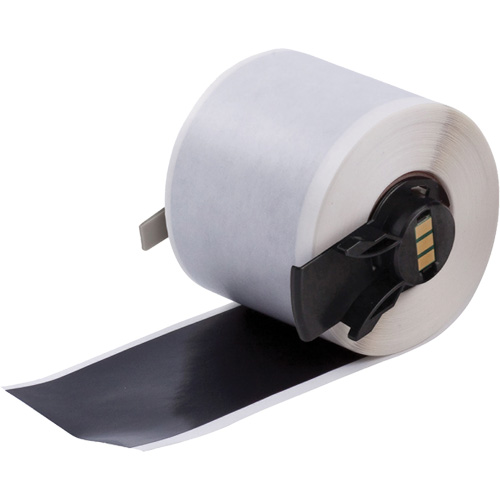 Multi-Purpose Label Tape, Vinyl, Black, 1.9" Width MAS Chibougamau