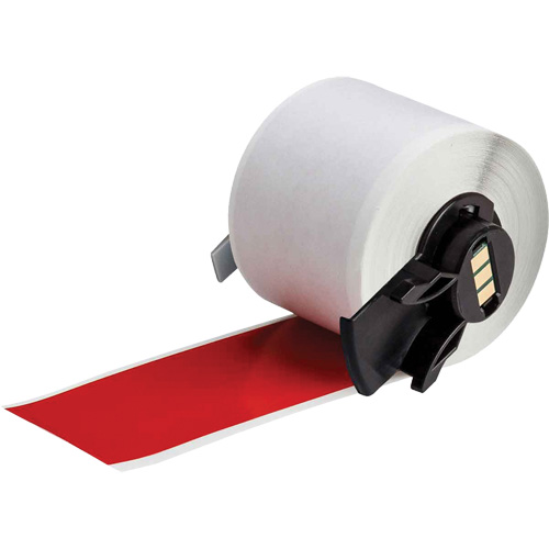 Multi-Purpose Label Tape, Vinyl, Red, 1.9" Width MAS Chibougamau