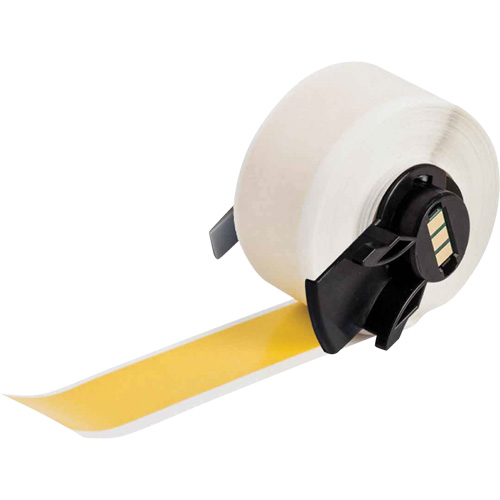 Multi-Purpose Label Tape, Vinyl, Yellow, 1.9" Width MAS Chibougamau