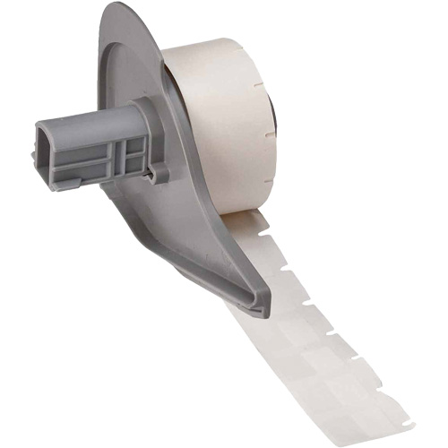 &eacute;tiquettes enveloppantes auto-adh&eacute;sives pour fils et c&acirc;bles, Vinyle, 0,5" lo x 0,75" h, Blanc MAS Chibougamau