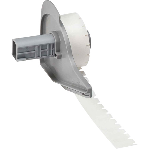 Harsh Environment Multi-Purpose Labels, Polyester, 0.35" L x 0.2" H, Black on Clear MAS Chibougamau