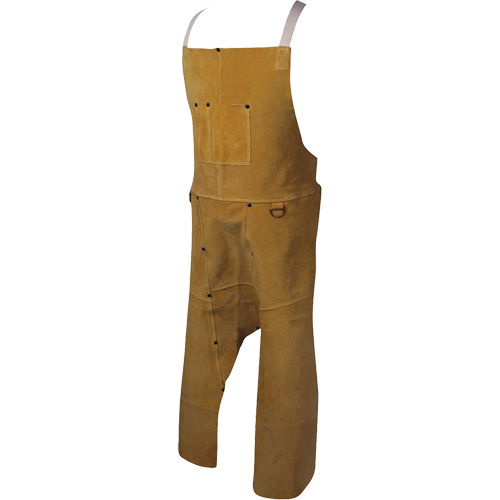 Tablier Caiman Boarhide, Salopette &agrave; jambes fendues, 42" lo, Brun MAS Chibougamau