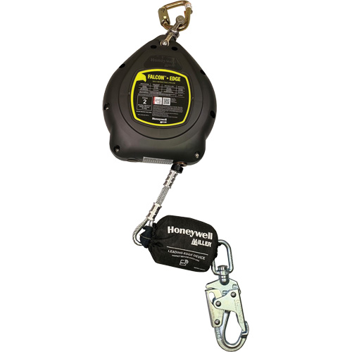 Cordage de s&eacute;curit&eacute; autor&eacute;tractable Falcon + Edge, 20', Acier galvanis&eacute;, Pivotant MAS Chibougamau