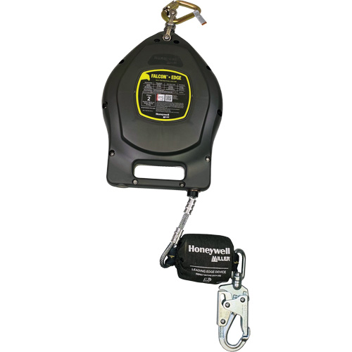 Cordage de s&eacute;curit&eacute; autor&eacute;tractable Falcon + Edge, 50', Acier galvanis&eacute;, Pivotant MAS Chibougamau