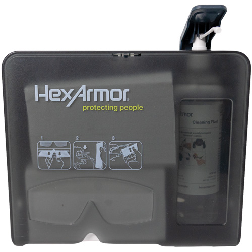 Wall Mounted Eyewear Cleaning Station, Metal, 11.8" L x 10.4" H MAS Chibougamau