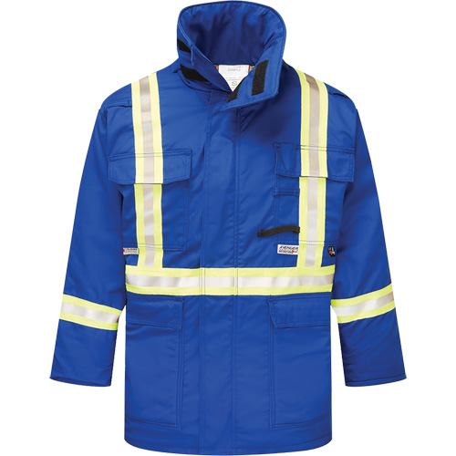 Avenger 9 oz. Flame Resistant Insulated Parka, Medium, Royal Blue MAS Chibougamau