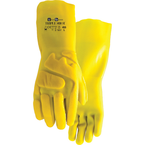 455 Triple Shot Cut-Resistant Gloves, Size Large, PVC, Nylon Inner Lining MAS Chibougamau