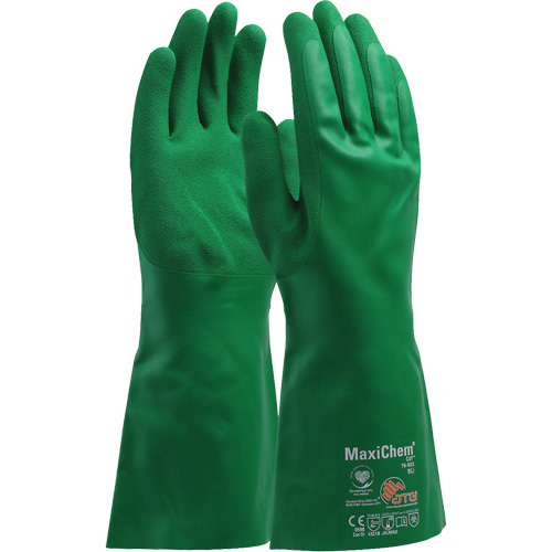 Gants r&eacute;sistants aux produits chimiques ATG MaxiChem Cut, Taille Petit, 14" lo, Nitrile MAS Chibougamau