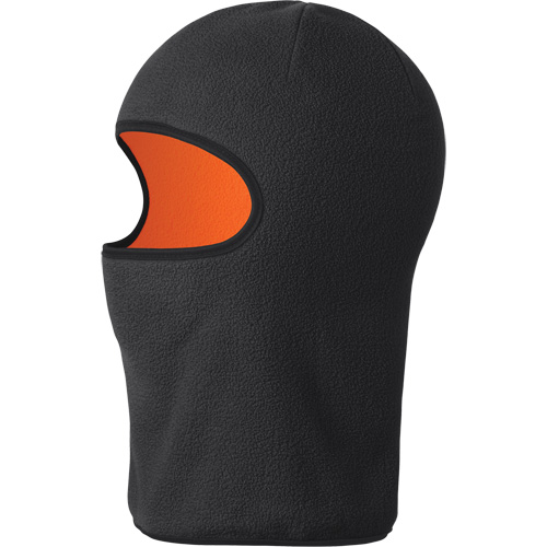 5502 Cagoule &agrave; 1 trou r&eacute;versible, Micro laine, Noir/Orange haute visibilit&eacute; MAS Chibougamau