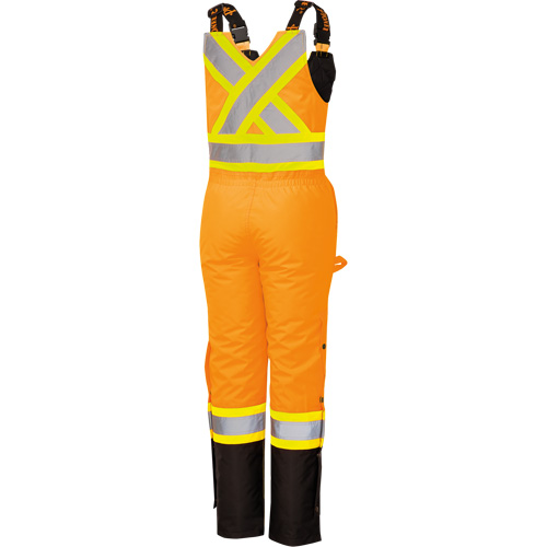 5040BBW Combinaison de s&eacute;curit&eacute; imperm&eacute;able haute visibilit&eacute; pour femmes, Polyester, T-petit, Noir/Orange haute visibilit&eacute; MAS Chibougamau