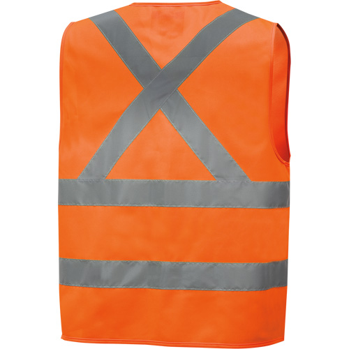 6885 High-Visibility Tricot Safety Vest, High Visibility Orange, Small, Polyester MAS Chibougamau
