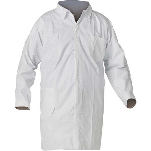 KleenGuard A40 Lab Coat, Medium, White MAS Chibougamau