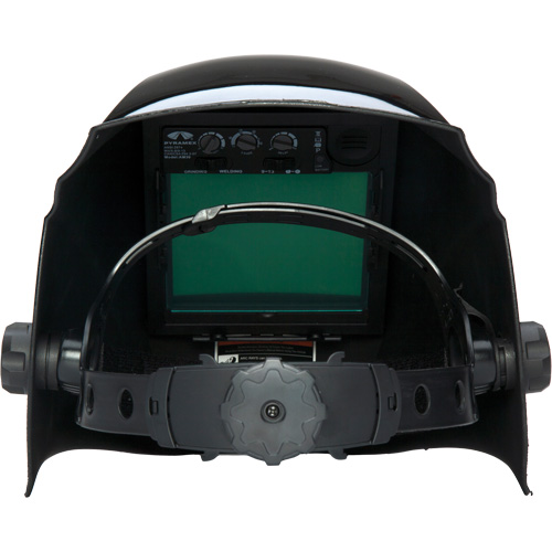 Casque de soudeur autonoircissant Leadhead, 3,8" lo x 3,4" la Champ de vision, Teinte 9 - 13, Noir MAS Chibougamau