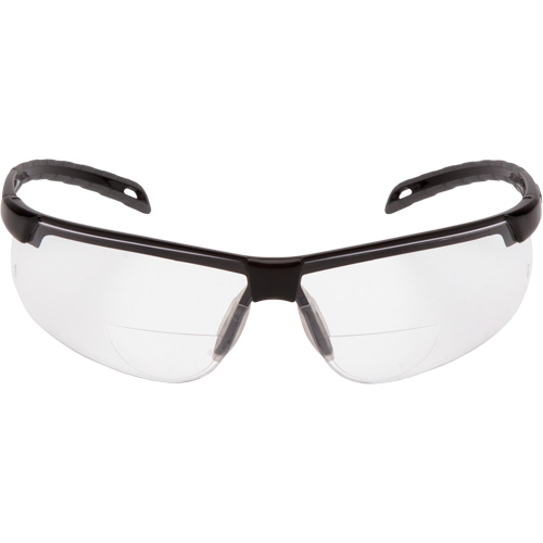 Lunettes de lecture H2MAX avec monture noire, Antibu&eacute;e, Transparent, Dioptrie 2,0 MAS Chibougamau