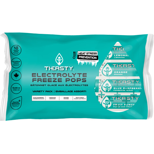 Hydration Drink Freeze Pops, Frozen, Mixed Flavours MAS Chibougamau