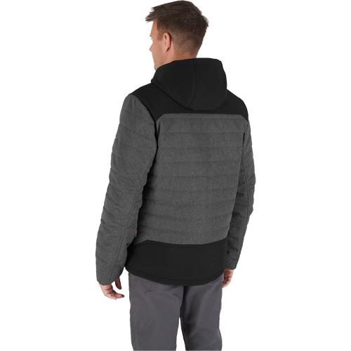 Veste chauffante M12 QuietShell avec pile, Hommes, Petit, Gris MAS Chibougamau
