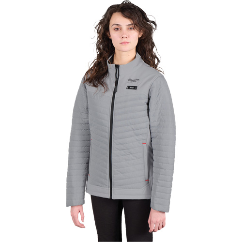 Manteau chauffant M12 Axis avec pile, Femmes, 2T-Grand, Gris MAS Chibougamau