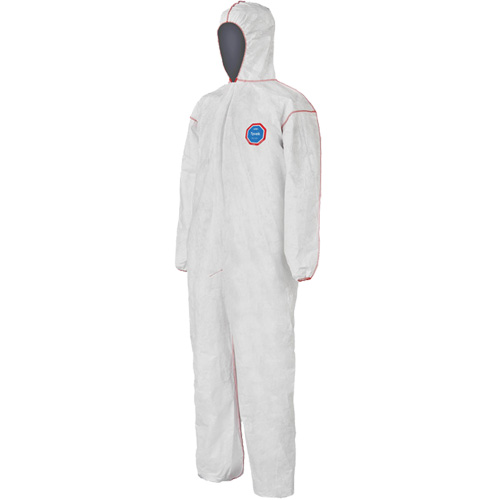 SFR Coveralls with Hood, Medium, White, Tyvek&reg; 400 MAS Chibougamau