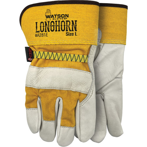 Gants Longhorn, Grand, Paume en Cuir fleur de vache MAS Chibougamau