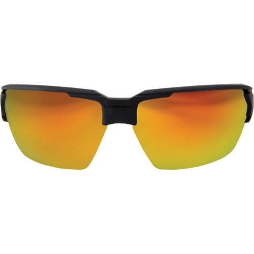 Pumori Safety Glasses, Red/Mirror Lens, Anti-Scratch, ANSI Z87+/MCEPS GL-PD 10-12/Meets/Exceeds CSA Z94.3 MAS Chibougamau