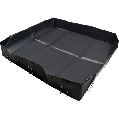 Berme &agrave; support en fil m&eacute;tallique, Capacit&eacute; 268 gal. US, 6' la x 8' lo x 12" h, Support en L MAS Chibougamau