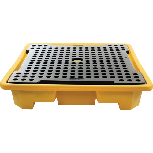 4-Drum Spill Pallet, 66 US gal. Spill Capacity, 57.5" x 57.5" x 12" MAS Chibougamau