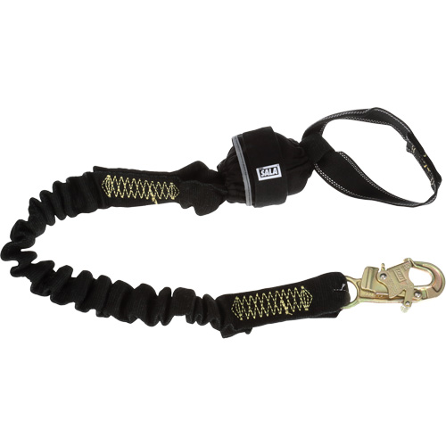Shock Absorbing Arc Flash Web Lanyard, 6', Snap Hook Center, Choke-Off Loop Leg Ends, Kevlar&reg;/Nomex&reg; MAS Chibougamau