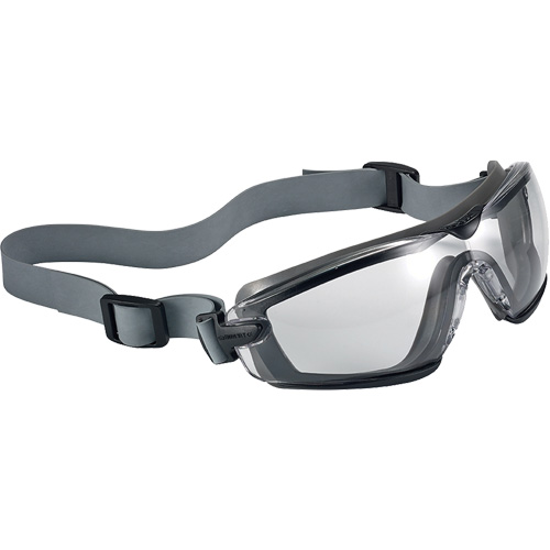 Cobra TPR Compact Safety Goggles, Clear Lens, Anti-Fog/Anti-Scratch, Closed Vent MAS Chibougamau