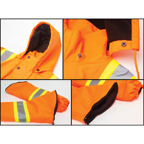 Waterproof 7-in-1 Winter Parka, High Visibility Orange, 2X-Large MAS Chibougamau