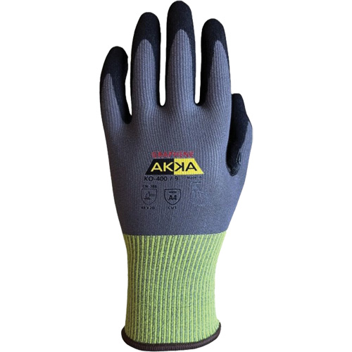 Gants r&eacute;sistants &agrave; la coupe interm&eacute;diaires KO-400, Taille 10, Calibre 15, Rev&ecirc;tement Nitrile, Enveloppe en Nylon/PEHP/Spandex/Graph&egrave;ne, ASTM ANSI niveau A4/EN 388 niveau D MAS Chibougamau