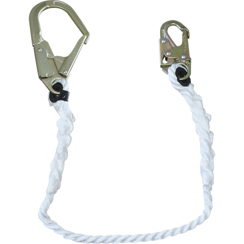 LAN-1242-4 Longe &agrave; corde de retenue 5/8", 1 branches, 4', Classe CSA A MAS Chibougamau