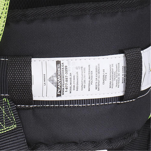 FBH10000E1020-S  Harnais de s&eacute;curit&eacute; s&eacute;rie entrepreneur avec ceinture de positionnement, Certifi&eacute;e CSA, Classe AEP, Petit MAS Chibougamau