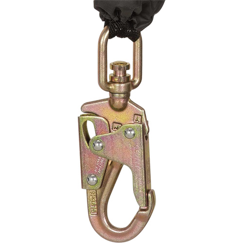 SRL-73302-10LE Self-Retracting Lifeline, 10', Galvanized Steel, Swivel MAS Chibougamau