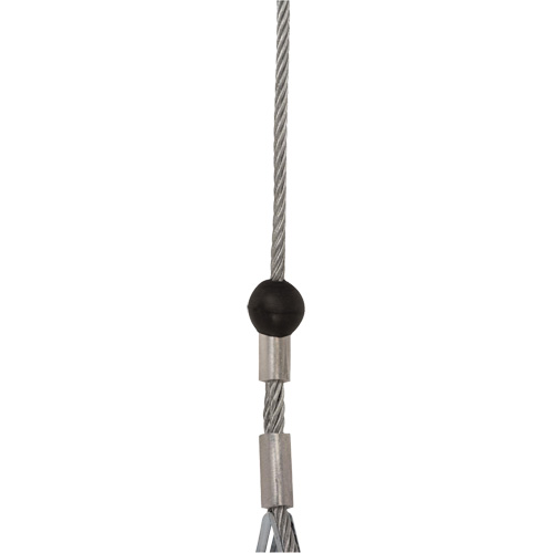 SRL-73302-20LE Cordage de s&eacute;curit&eacute; autor&eacute;tractable, 20', Acier galvanis&eacute;, Pivotant MAS Chibougamau