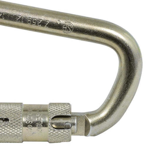 CP-03015-1 Zinc Plated Carabiner with 1" Gate Opening, Steel MAS Chibougamau