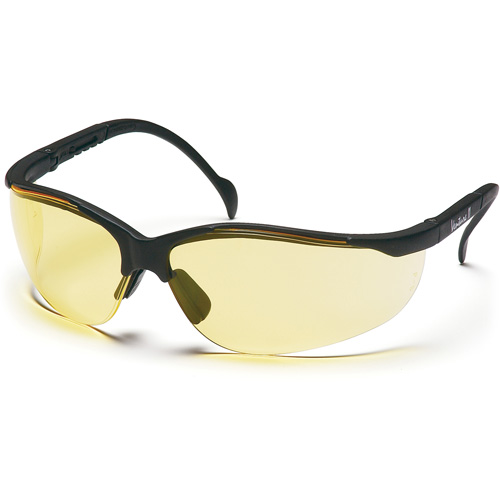 Lunettes de s&eacute;curit&eacute; &agrave; demi-monture Venture II, Lentille Ambr&eacute;e, ANSI Z87+/MCEPS GL-PD 10-12/R&eacute;pond ou surpasse la norme CSA Z94.3 MAS Chibougamau